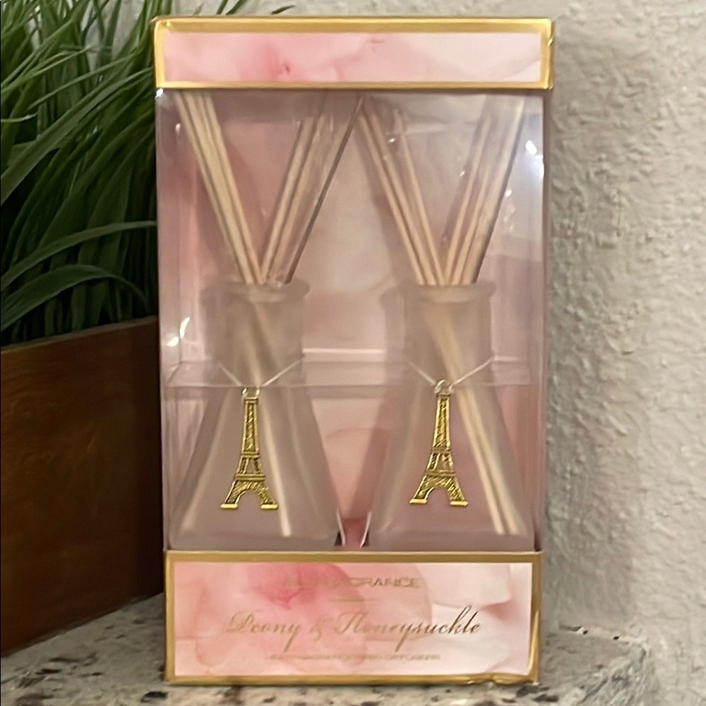 Elegant Gold and Pink Reed Diffusers